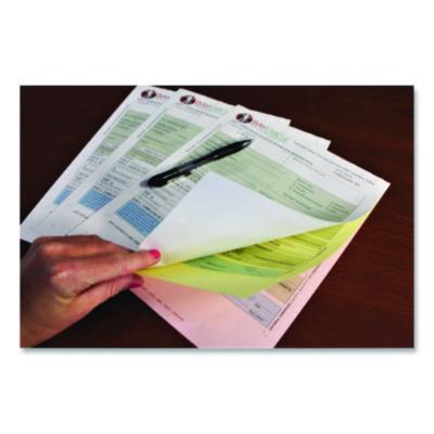 Fast Pack Carbonless 3-Part Paper, 8.5 x 11, Pink/Canary/White, 500 Sheets/Ream, 5 Reams/Carton