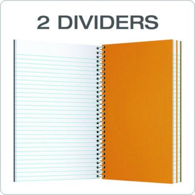 Earthwise by Oxford Recycled Small Notebooks, 3-Subject, Medium/College Rule, Randomly Assorted Covers, (150) 9.5 x 6 Sheets