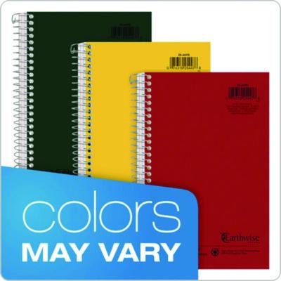 Earthwise by Oxford Recycled Small Notebooks, 3-Subject, Medium/College Rule, Randomly Assorted Covers, (150) 9.5 x 6 Sheets