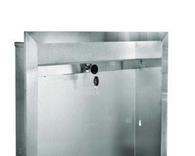 Alpine Industries Stainless Steel Recessed 12 Gal Leak-Proof Waste Receptacle, Brushed Stainless Steel (ALHALP493) ALHALP493
