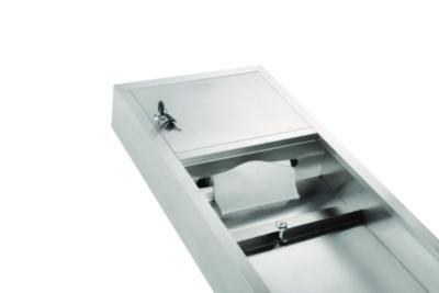 Alpine Industries Stainless Steel Surface-Mounted Paper Towel Dispenser with Waste Receptacle, 28 x 4 x 14 (ALHALP494) ALHALP494