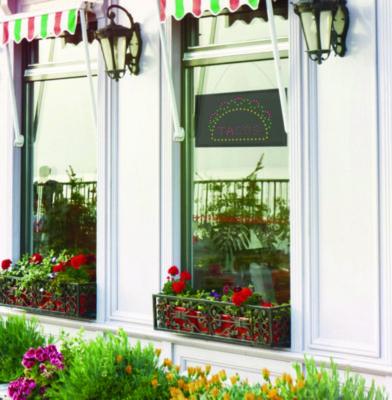 Alpine Industries LED Rectangular TACO Sign, 19 x 10, Black Frame, Green/Red/Yellow Graphics (ALHALP49711) ALHALP49711