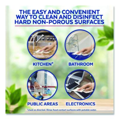 Disinfecting Wipes II Fresh Citrus, 1-Ply, 7 x 7.25, White, 70 Wipes/Canister, 6 Canisters/Carton