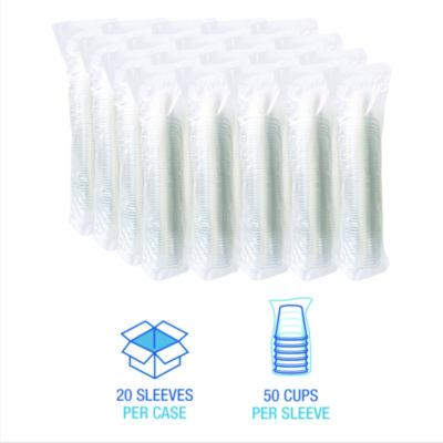Clear Plastic Cold Cups, Squat, 9 oz, 1,000/Carton