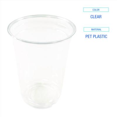 Clear Plastic Cold Cups, 10 oz, 1,000/Carton
