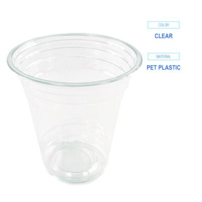 Clear Plastic Cold Cups, Squat, 12 oz, 1,000/Carton