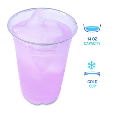 Clear Plastic PET Cups, 14 oz, 50/Pack