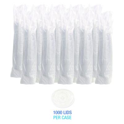 Crystal-Clear Cold Cup Straw-Slot Lids, Fits 9 oz to 10 oz Cold Cups, Plastic, Clear, 1,000/Carton