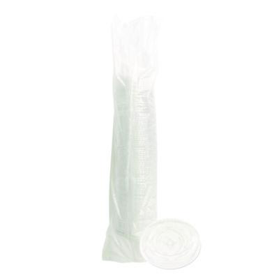 Boardwalk Crystal-Clear Cold Cup Straw-Slot Lids, Fits 9 oz Squat/12 oz Cold Cups, Plastic, Clear, 100/Pack (BWKPET912STRAPK) BWKPET912STRAPK