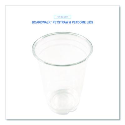 Clear Plastic PET Cups, 14 oz, 50/Bag, 20 Bags/Carton