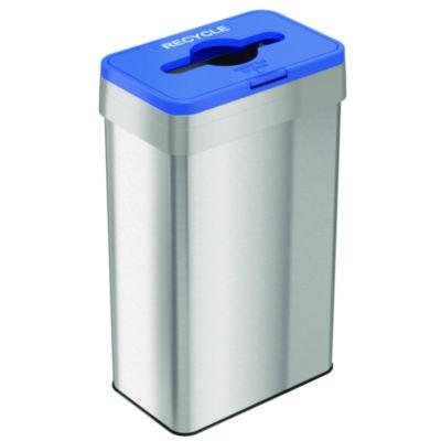 HLS Commercial® Open Top Recycle Bin with Color-Coded Lid