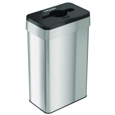 HLS Commercial® Open Top Trash Can with Color-Coded Lid