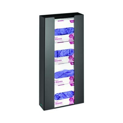 AdirMed Acrylic Glove Dispenser, Quad Box Capacity, 10.2 x 3.5 x 21.1, Black (ALHI90204BLK) ALHI90204BLK