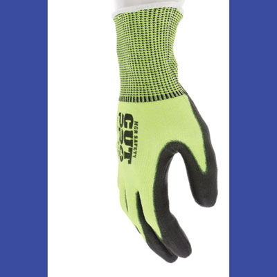 MCR Safety Cut Pro 9277PU Gloves, Large, Black/Lime, Dozen (CRW9277PUL) CRW9277PUL