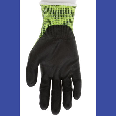 Cut Pro 9277PU Gloves, Large, Black/Lime, Dozen