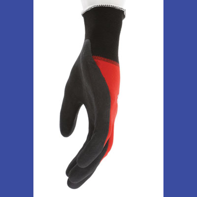 Ninja BNF N96970 Gloves, Medium, Black/Red, Dozen