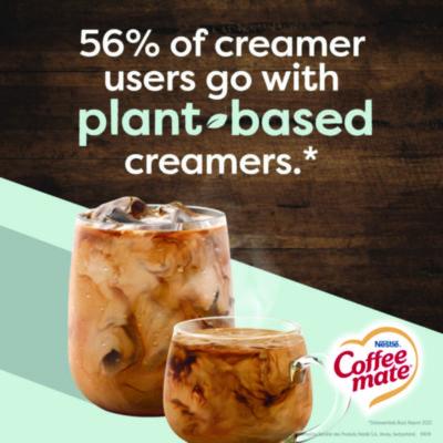 Plant-Based Oat Milk Liquid Creamers, Natural Vanilla, 0.38 oz Mini Cups, 50/Box