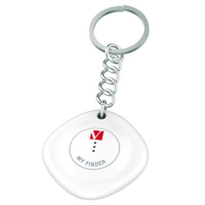 My Finder Bluetooth Tracker for Apple iOS, Black/White, 2/Pack