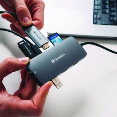 USB-C Pro Multiport Hub9 Port, Gray