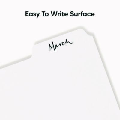 Three-Ring Binder Index Divider, 5-Tab, 11 x 8.5, White, 20 Sets