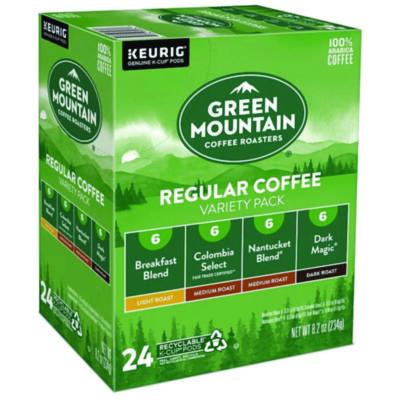 Green Mountain Coffee Regular Variety Pack Coffee K-Cups, Assorted Flavors, 24/Box (GMT9974) GMT9974