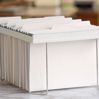 FasTab Hanging Folders, Letter Size, 1/3-Cut Tabs, White, 20/Box