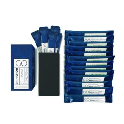 Individual Mouthwash Packets, Display Pack, Bold Mint Flavor, 0.37 oz Packet, 20/Pack