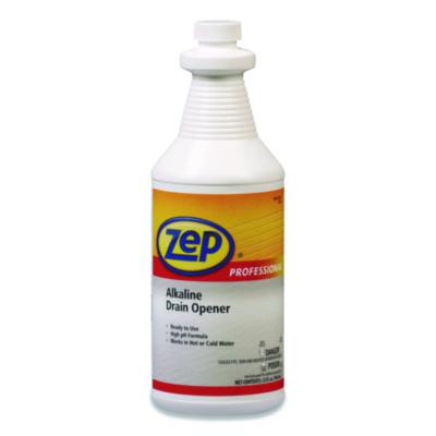 Zep Professional Alkaline Drain Opener Quart Bottle, 12/carton (AMR1041423) AMR1041423