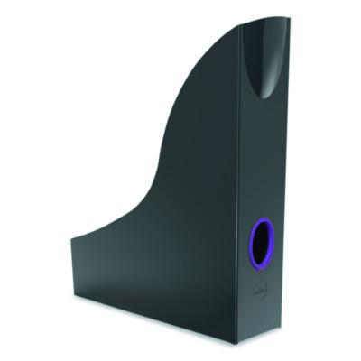 Durable VARICOLOR Plastic Magazine Racks, 2.88w x 9.5d x 12h, Gray/Multicolor, 5/Pack (DBL770657) DBL770657