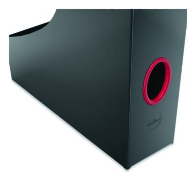 Durable VARICOLOR Plastic Magazine Racks, 2.88w x 9.5d x 12h, Gray/Multicolor, 5/Pack (DBL770657) DBL770657