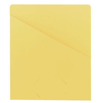 File Jackets, Letter Size, Yellow, 25/pack