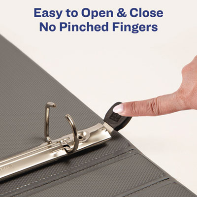 Heavy-Duty Non Stick View Binder with DuraHinge and Slant Rings, 3 Rings, 1