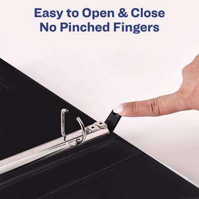 Heavy-Duty Non Stick View Binder with DuraHinge and Slant Rings, 3 Rings, 1