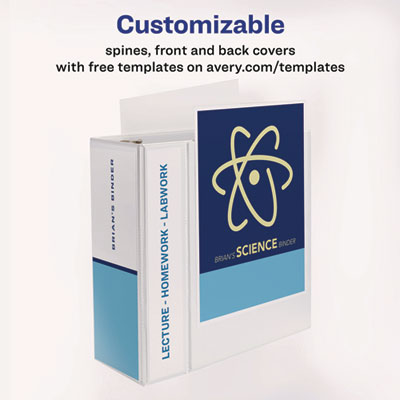 Durable View Binder with DuraHinge and EZD Rings, 3 Rings, 5