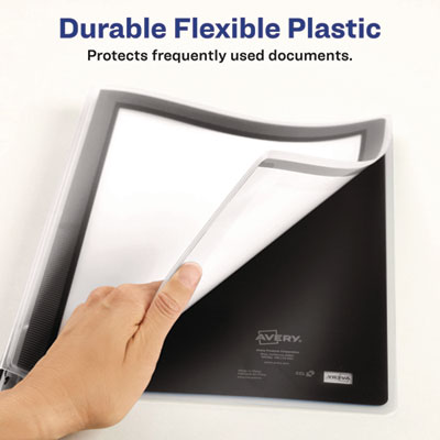 Flexi-View Binder with Round Rings, 3 Rings, 0.5