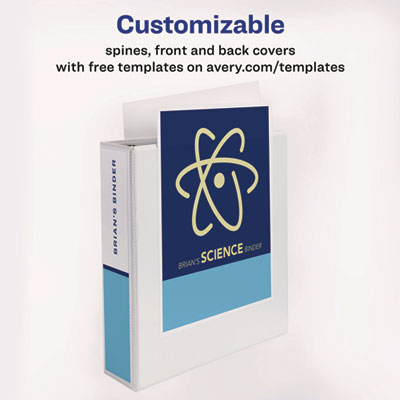 Heavy-Duty View Binder with DuraHinge and One Touch EZD Rings, 3 Rings, 2