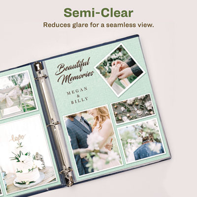 100 Pc Sheet Protector-Ring Binder: Clear