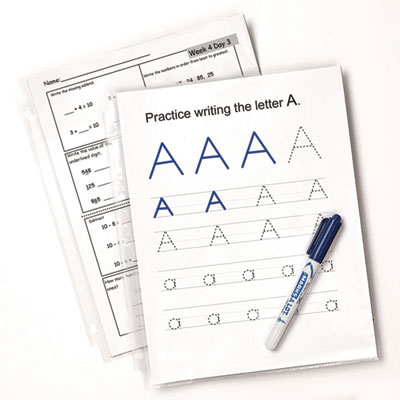 100 Pc Sheet Protector-Ring Binder: Clear