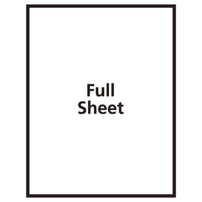 Avery Sticker Project Paper Laser/Inkjet Multipurpose Labels, 11 x 8.5, Glossy Clear, 1 Label/Sheet, 7 Sheets/Pack