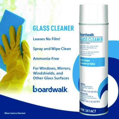 Heavy-Duty Glass Cleaner, Sweet Scent, 19 oz, Aerosol Spray