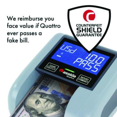 Cassida Quattro Counterfeit Detector, Infrared; Magnetic Strip Detection; Magnetic Thread Security; UV Light, U.S. Currency (CIAQUATTRO) CIAQUATTRO