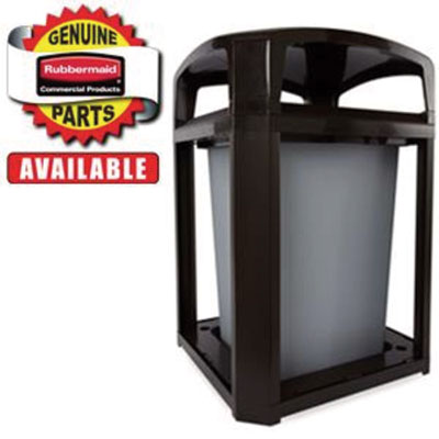 Stationary/Moving Collar for Container, Square, 26.25 x 26.25 x 4, Black