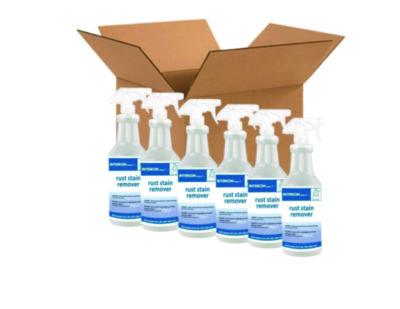 Rust Stain Remover, 32 oz Trigger Spray Bottle, 6/Carton