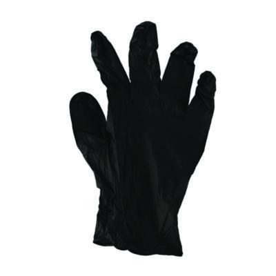 Boardwalk Disposable General-Purpose Powder-Free Nitrile Gloves, Small, Black, 4.4 mil, 100/Box (BWK396SBXA) BWK396SBXA