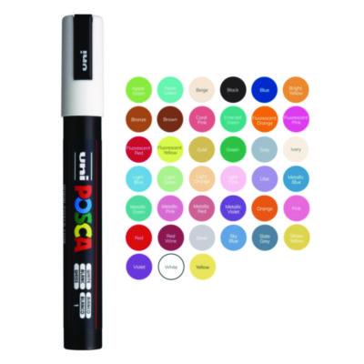 Water-Based Paint Markers, Medium Bullet Tip, Assorted Colors, 16/Pack