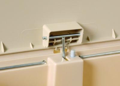 Streamline Resin Step-On Container, Front Step Style, 18 gal, Polyethylene, Beige