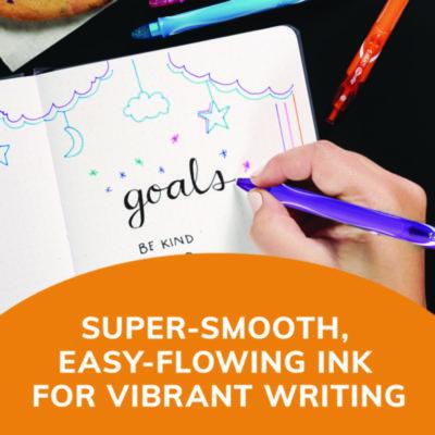 Gel-ocity Quick Dry Gel Pen, Retractable, Fine 0.7 mm, Assorted Ink and Barrel Colors, Dozen