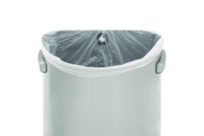 Refine Series Waste Receptacle, 21 gal, Plastic/Stainless Steel