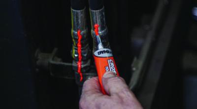 Cross Check Torque Seal Tamper-Proof Indicator Paste, 1 oz Tube, Orange, 24/Carton