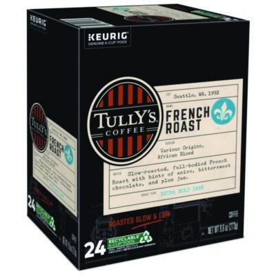 Tully%27s Coffee French Roast Coffee K-Cups, 24/box (GMT192619) GMT192619